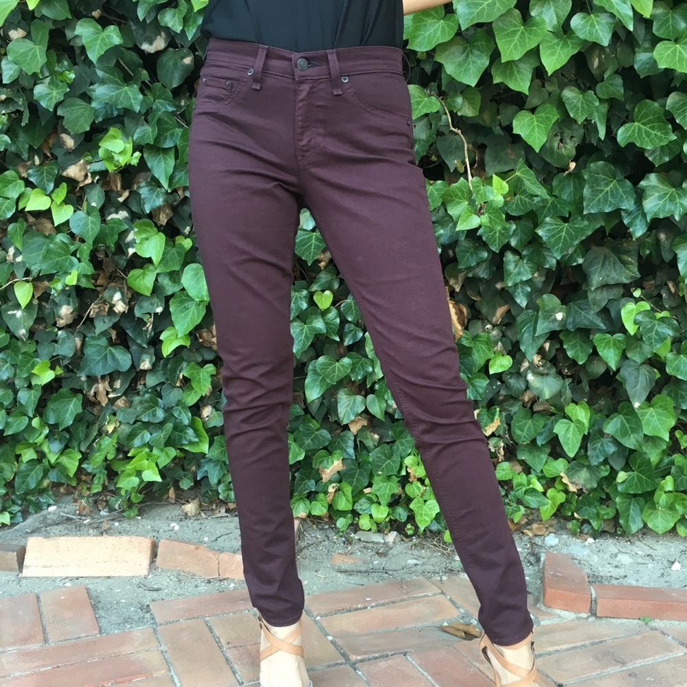 Rag & Bone Wine Skinny Jeans